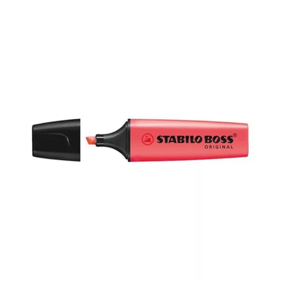 Szövegkiemelő STABILO Boss piros Szövegkiemelő STABILO Boss piros