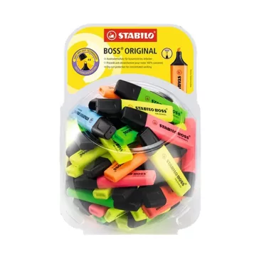 Szövegkiemelő készlet STABILO Boss 60 darabos display