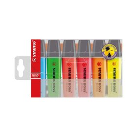 Szövegkiemelő készlet STABILO Boss 6 darabos