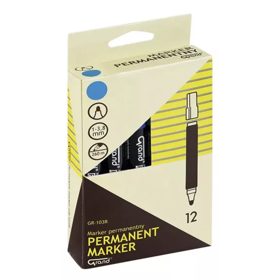Alkoholos marker GRAND kerek kék Alkoholos marker GRAND kerek kék