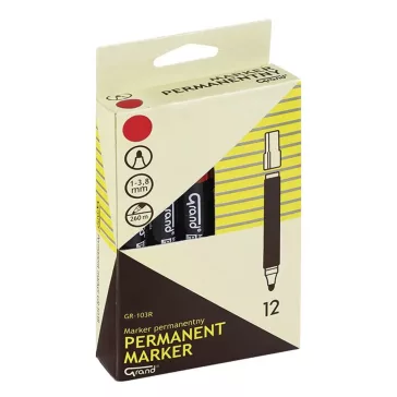 Alkoholos marker GRAND kerek piros