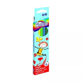 Színes ceruza FIORELLO háromszögletű 6 darabos