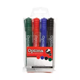 Alkoholos marker OPTIMA kerek 4 darabos