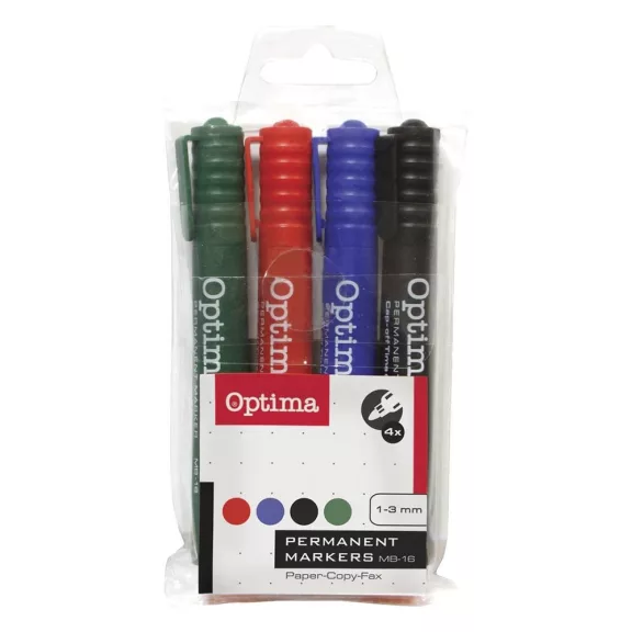 Alkoholos marker OPTIMA kerek 4 darabos Alkoholos marker OPTIMA kerek 4 darabos