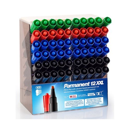 Alkoholos marker ICO Permanent 12 XXL 60 darabos