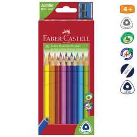   Színes ceruza FABER-CASTELL Junior háromszögletű 20 darabos