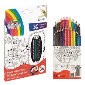   Színes ceruza FIORELLO extra puha háromszögletű 36 darabos