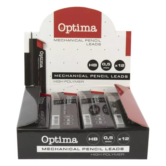 Grafitbél OPTIMA HB 0,5mm 12 szál Grafitbél OPTIMA HB 0,5mm 12 szál