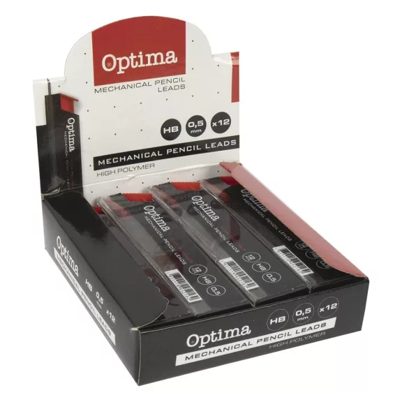 Grafitbél OPTIMA HB 0,5mm 12 szál Grafitbél OPTIMA HB 0,5mm 12 szál