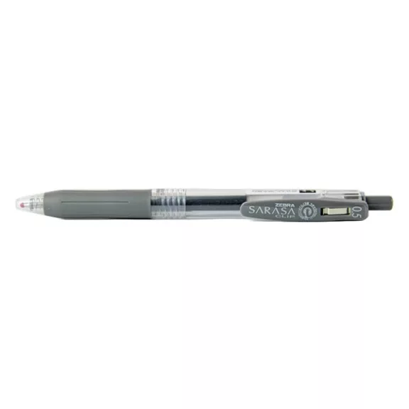 Zseléstoll ZEBRA Sarasa Clip nyomógombos 0,5 mm szürke Zseléstoll ZEBRA Sarasa Clip nyomógombos 0,5 mm szürke
