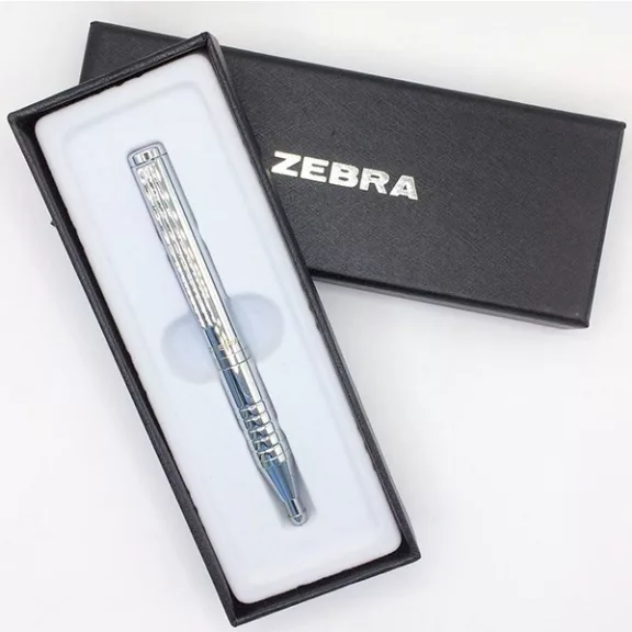 Golyóstoll ZEBRA SL-F1 0,7 mm királyi ezüst