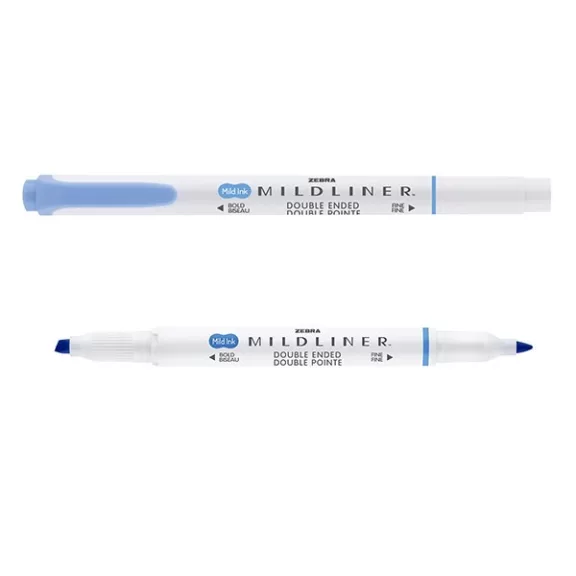 Szövegkiemelő kétvégű ZEBRA Mildliner cool & refined 1,4-4,0 mm sötétkék Szövegkiemelő kétvégű ZEBRA Mildliner cool & refined 1,4-4,0 mm sötétkék