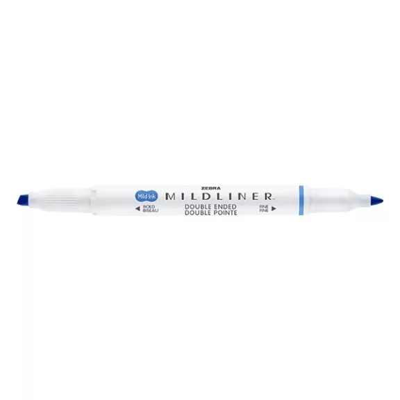 Szövegkiemelő kétvégű ZEBRA Mildliner cool & refined 1,4-4,0 mm sötétkék Szövegkiemelő kétvégű ZEBRA Mildliner cool & refined 1,4-4,0 mm sötétkék