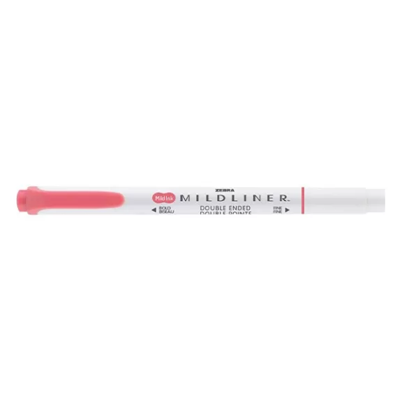 Szövegkiemelő kétvégű ZEBRA Mildliner cool & refined 1,4-4,0 mm piros Szövegkiemelő kétvégű ZEBRA Mildliner cool & refined 1,4-4,0 mm piros