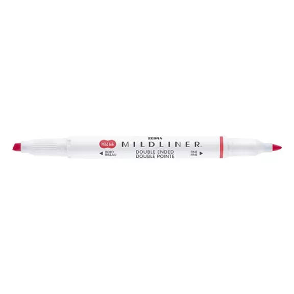 Szövegkiemelő kétvégű ZEBRA Mildliner cool & refined 1,4-4,0 mm piros Szövegkiemelő kétvégű ZEBRA Mildliner cool & refined 1,4-4,0 mm piros