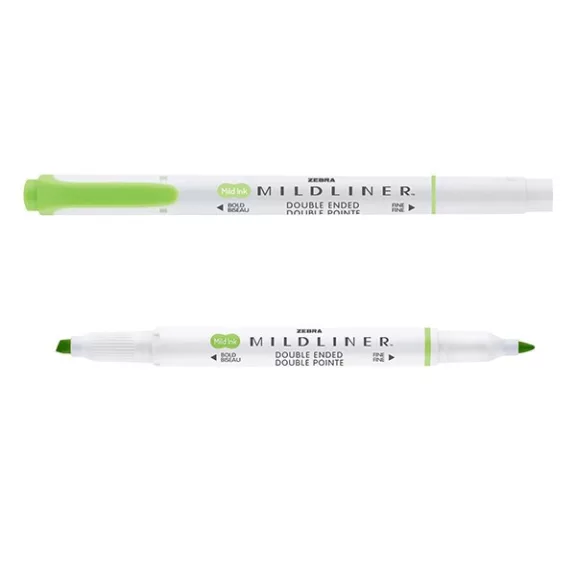 Szövegkiemelő kétvégű ZEBRA Mildliner cool & refined 1,4-4,0 mm zöld Szövegkiemelő kétvégű ZEBRA Mildliner cool & refined 1,4-4,0 mm zöld