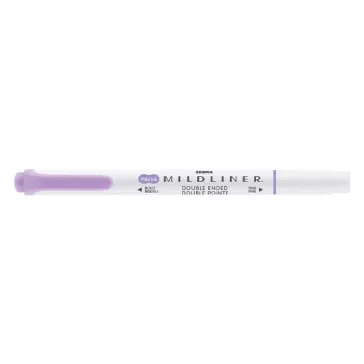   Szövegkiemelő kétvégű ZEBRA Mildliner cool & refined 1,4-4,0 mm lila