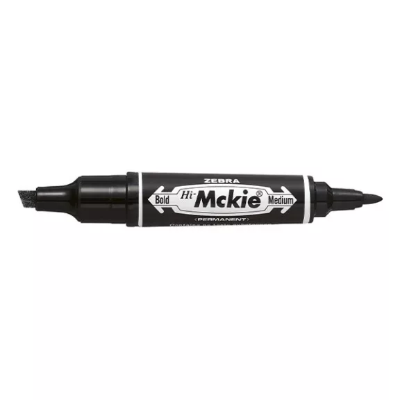 Alkoholos marker kétvégű ZEBRA Hi-Mckie 2,0-4,0 mm fekete Alkoholos marker kétvégű ZEBRA Hi-Mckie 2,0-4,0 mm fekete
