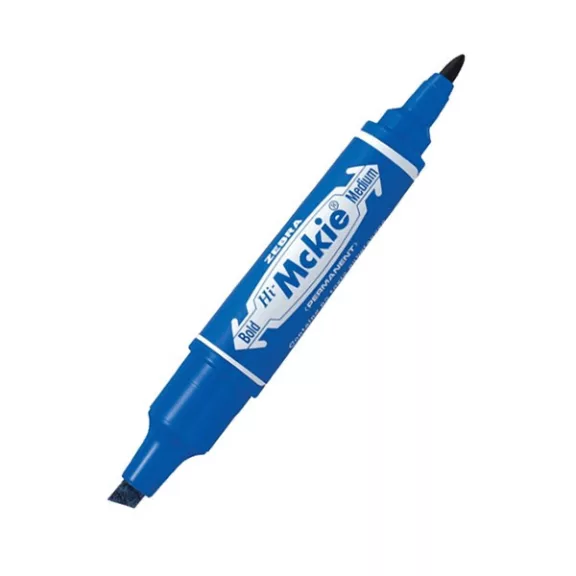 Alkoholos marker kétvégű ZEBRA Hi-Mckie 2,0-4,0 mm kék Alkoholos marker kétvégű ZEBRA Hi-Mckie 2,0-4,0 mm kék