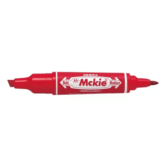 Alkoholos marker kétvégű ZEBRA Hi-Mckie 2,0-4,0 mm piros Alkoholos marker kétvégű ZEBRA Hi-Mckie 2,0-4,0 mm piros
