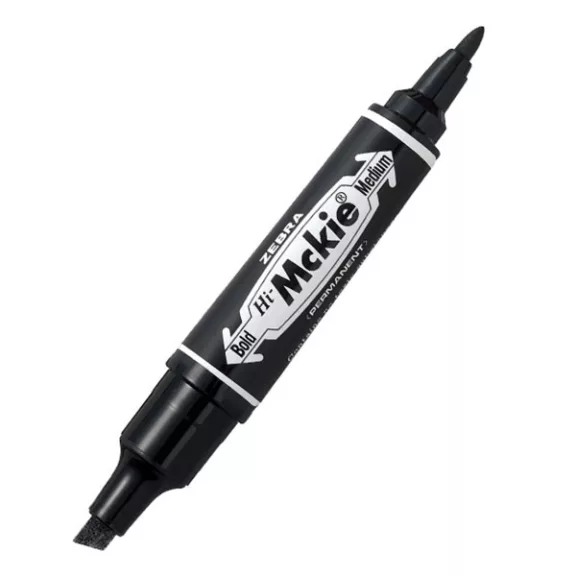 Alkoholos marker kétvégű ZEBRA Hi-Mckie 2,0-4,0 mm fekete Alkoholos marker kétvégű ZEBRA Hi-Mckie 2,0-4,0 mm fekete