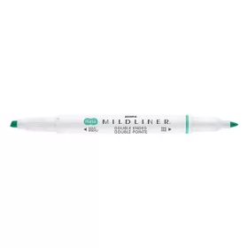   Szövegkiemelő kétvégű ZEBRA Mildliner fluorescent 1,4-4,0 mm kékeszöld