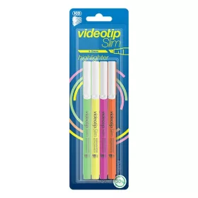 Szövegkiemelő készlet ICO Videotip slim 4 darabos