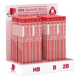   Grafitceruza display ICO Süni háromszög HB,B,2B 184 darabos