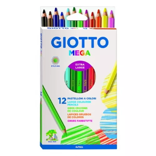 Színes ceruza GIOTTO mega jumbo 12 darabos