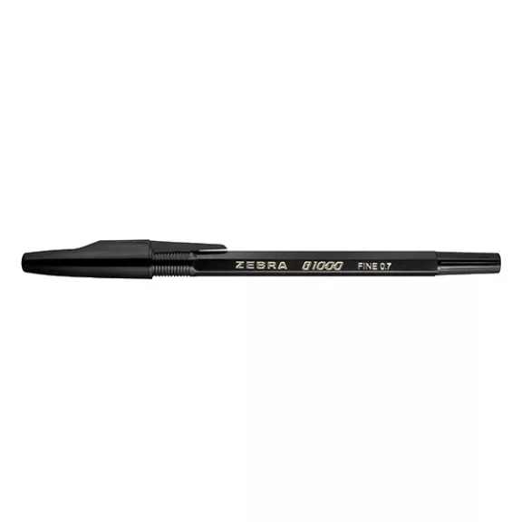 Golyóstoll ZEBRA B1000 eldobható kupakos 0,7 mm fekete Golyóstoll ZEBRA B1000 eldobható kupakos 0,7 mm fekete