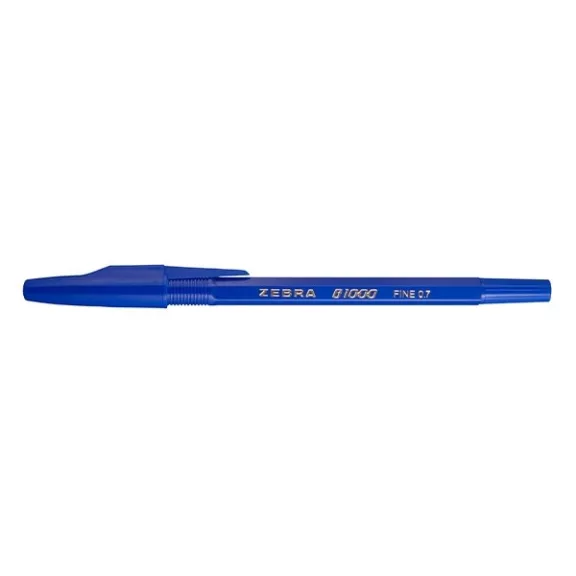 Golyóstoll ZEBRA B1000 eldobható kupakos 0,7 mm kék Golyóstoll ZEBRA B1000 eldobható kupakos 0,7 mm kék