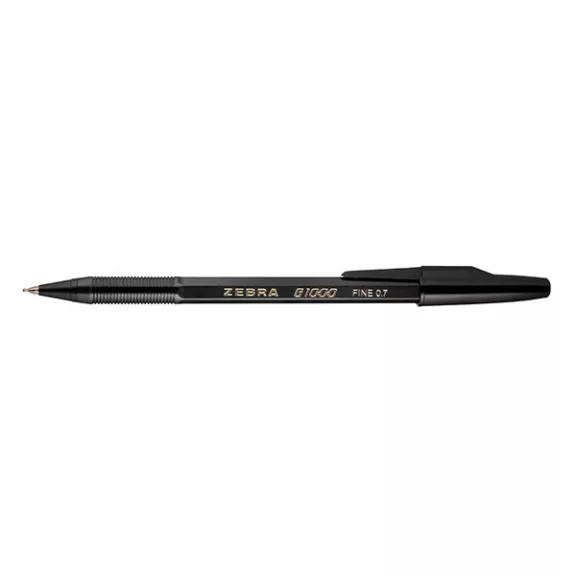 Golyóstoll ZEBRA B1000 eldobható kupakos 0,7 mm fekete Golyóstoll ZEBRA B1000 eldobható kupakos 0,7 mm fekete