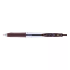 Zseléstoll ZEBRA Sarasa nyomógombos 0,5 mm barna