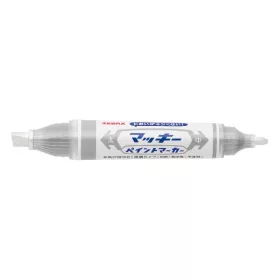   Lakkmarker kétvégű ZEBRA Mckie olajbázisú vastag 2-8 mm ezüst