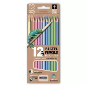   Színes ceruza ARS UNA pasztell háromszögletű + hegyező 12 darabos