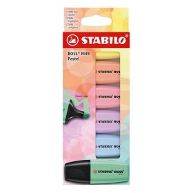 Szövegkiemelő készlet STABILO Boss Mini Pastel 6 darabos