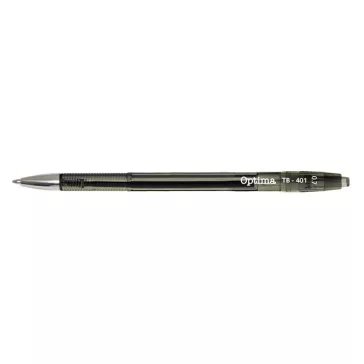 Golyóstoll OPTIMA nyomógombos TB 401 0,7 mm fekete