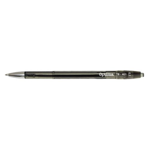 Golyóstoll OPTIMA nyomógombos TB 401 0,7 mm fekete