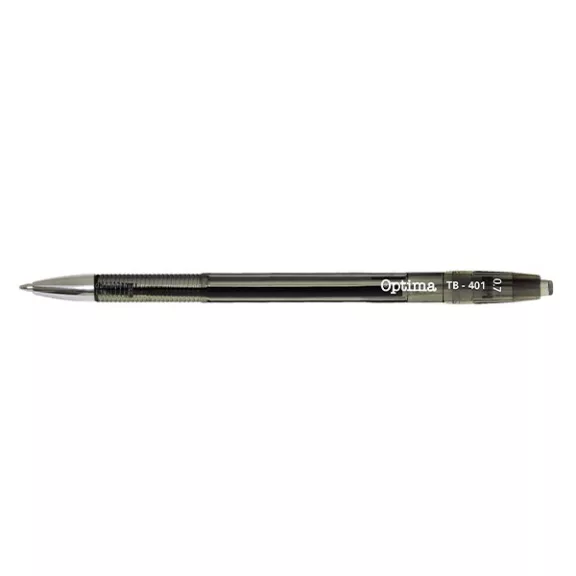Golyóstoll OPTIMA nyomógombos TB 401 0,7 mm fekete Golyóstoll OPTIMA nyomógombos TB 401 0,7 mm fekete