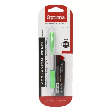   Nyomósirón OPTIMA 0,5mm vegyes színek + grafitbél 0,5mm HB
