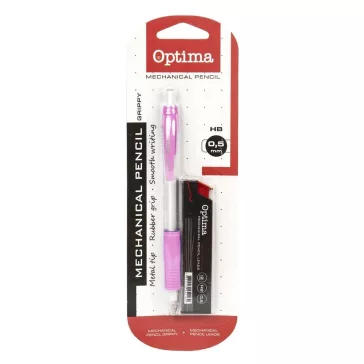   Nyomósirón OPTIMA 0,5mm vegyes színek + grafitbél 0,5mm HB