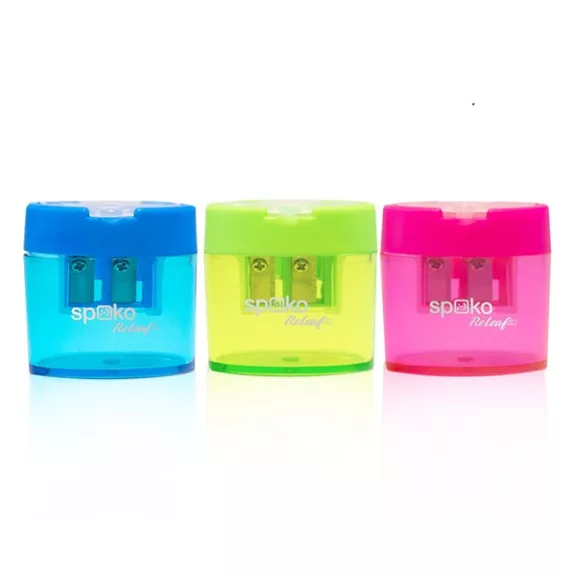 Hegyező SPOKO ReLeaf Buddy Duo 2 lyukú tartályos vegyes színekben Hegyező SPOKO ReLeaf Buddy Duo 2 lyukú tartályos vegyes színekben