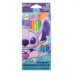   Színes ceruza COOLPACK Lilo és Stitch háromszögletű  12 darabos pasztell dobozos