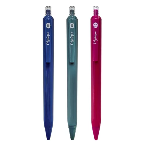 Zseléstoll SPOKO Mystique nyomógombos 0,5 mm kék írásszín vegyes színben