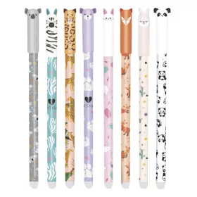   Golyóstoll COLORINO radírozható Állatok kupakos 0,5 mm kék írásszín