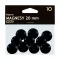 Táblamágnes GRAND 20mm fekete 10 darabos