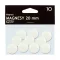 Táblamágnes GRAND 20mm fehér 10 darabos