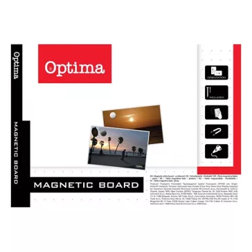 Fehértábla mágneses OPTIMA fakeret 60x90 cm