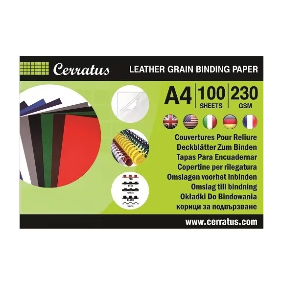 Hátlap CERRATUS A/4 230 g bőrhatású piros Hátlap CERRATUS A/4 230 g bőrhatású piros