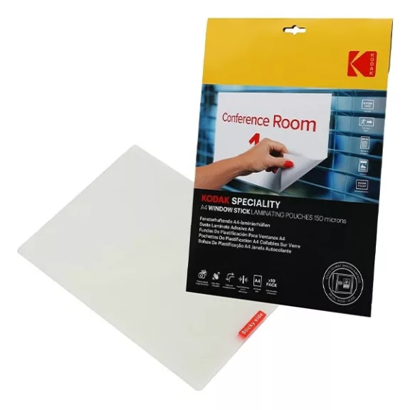 Lamináló fólia KODAK A/4 150 mikron üvegre tapadó 10 lapos Lamináló fólia KODAK A/4 150 mikron üvegre tapadó 10 lapos